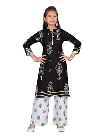 Cotton Kurti Palazzo Set at Amazon 