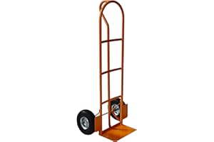 MODERN GROUP Sack Truck Trolley Heavy Duty with Pnuematic Tyres Max Load 650Ibs, Heavy Duty Trolley On Wheels With Large Toe Plate and Tyre Protection Plate on each side Hand Truck Multi Use Barrow Hand Truck