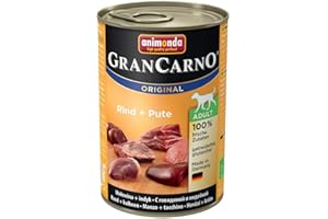 ANIMONDA VOM FEINSTEN Animonda Gran Carno mięso wołowina + indyk, 6 sztuk (6 x 400 g)