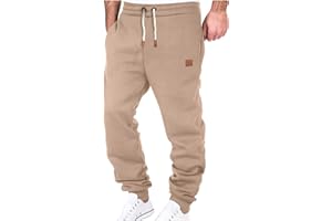 ENAAMIAZ Pantaloni Sportivi Uomo Felpati Casual con Tasche e Coulisse Running Cotone Palestra Fitness Elasticizzati Larghi Jogging Leggero Tuta Sweat Pants vestibilità Larga