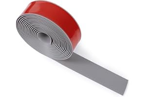 NUFLR Self Adhesive Vinyl Floor Transition Strip, PVC Door Strip Threshold Bar Door, Laminate Floor Flat for Flooring Edge Trim Grey Wood Joining Flooring Edge Trim Grey 5cmX5m(1.96in, 16.4FT)