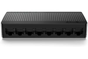 Tenda 8-port Gigabit Ethernet-switch, 10/100/1000 Mbps RJ45-switch med LED-indikatorer, Plug and Play, automatisk MDI/MDIX, f