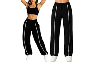SMILODOX Jogginghose Damen Siara, Bequeme & stylische Freizeithose mit elastischem Bund und Seitentaschen, Trainingshose mit verstellbarem Beinabschluss im Oversize Fit, Für Fitness, Yoga & Freizeit