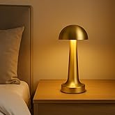 Lotus Gold Şarjlı Dokunmatik Masa Lambası - LED Işıklı, 3 Renk Se&ccedil;eneği, Taşınabilir ve USB Şarjlı, Şık ve Kompakt Tasarım, Y