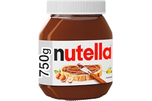nutella - Nut Nougat Cream, 1 Jar of 750 g, Delicious Hazelnut Chocolate Cream as Spread or for Recipes | Sweet spread for bread, crepes and baking, unmistakably nutty and chocolaty, the breakfast classic