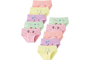 Charmi Braguitas Ropa Interior Algodón Niñas 2-10 Años Pack de 10