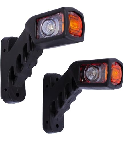 4 Feux Latéraux LED 12V/24V Rouge Et Blanc Pour Camion, Remorque, Van, Camping-car - Étanche IP67