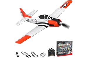 VOLANTEXRC RC Plane for Adults, 4CH WWII RC Airplane T28 Trojan 2.4Ghz Remote Control Plane RTF with 2 Batteries and Xpilot Stabilization Stystem, One-Key Aerobatic for Beginners (761-09 RTF)