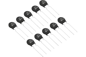 PATIKIL NTC Thermistoren Widerstände 10Stk 5 Ohm NTC5D-13 Hochempfindlicher Strombegrenzer Temperatursensor für Messung Temperatur Schwarz