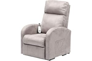 Aidapt Daresbury Riser and Recliner Electric Arm Chair With OKIN Motor for Safety, Easy to Work Remote Control and Hard Wearing Fabric Material for Use in Lounge, Sitting Room and Bedrooms.