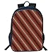 Produktbild HOJJP Mochila escolar Stylish Unisex School Students Black Retro,Funky Nostalgic Polka Dots Circle Rounds in Contrast Image,Ruby Vermilion Burgundy Dark Brown Kids,