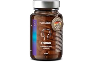 ‎CLAV CLAV® N°4 FOCUS – Nootropic mit CDP-Cholin, Hericium, Brahmi, Ginkgo & Vitamin B-Komplex – Für Konzentration & mentale Leistung – 60 vegane Kapseln – Made in Germany