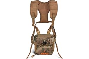 AOFAR Fernglas-Geschirr-Brusttasche mit verstellbarem Gurt, leicht und großes Fassungsvermögen, Bino-Tasche für Jagd, Wandern, Schießen, Camouflage