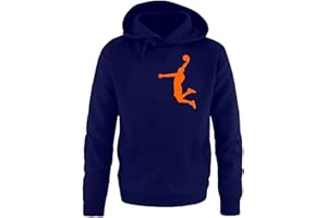 Coole-Fun-T-Shirts Dunk Basketball Slam Dunkin Kinder Sweatshirt mit Kapuze Hoodie Kids Gr.128-164 cm