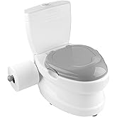 Kids Potty Training Toilet Seat | Toilet Potty with Flush Sound & Light | Portable Easy Clean Removable Pot & Seat | Toddler