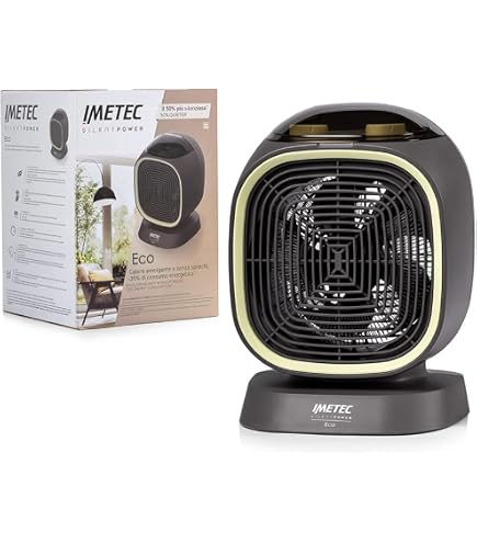Termoventilatore PTC 2000W Con Telecomando, Timer 24h, Silenzioso E Sicuro