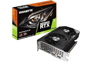 ‎GIGABYTE Gigabyte NVIDIA GeForce RTX 3060 WINDFORCE OC V2 Graphics Card - 12GB GDDR6, 192-bit, PCI-E 4.0, 1792MHz Core Clock, 2x DP 1.4, 2 x HDMI 2.1, NVIDIA Ampere - GV-N3060WF2OC-12GD