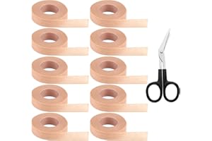 JWOGNGLS Taśma kinezjologiczna, 10 rolek (1,25 cm x 9,14 m), elastyczna taśma na skórę, oddychająca taśma z gazy, do ran, opuchlizny, uprawiania sportu