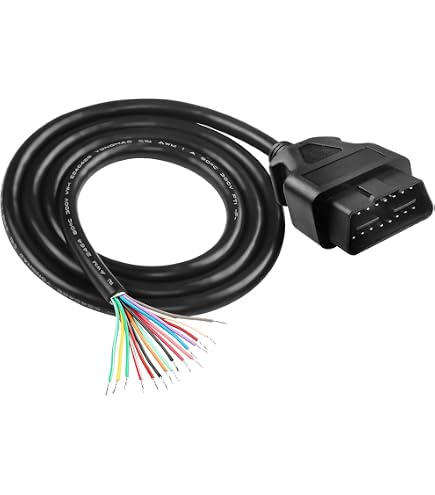 Cavo di Prolunga OBD2, Cavi Porta Dash 2 Pezzi Diagnostico OBD2 Connettore Femmina a 16 Pin Cablaggio per Auto Spina Femmina a 16 Pin Universale Adatto per la Maggior Parte dei