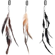 3er Set Boho-Haarverlängerungen Mit Federn – Handgemacht Für Festival, Cosplay & Party