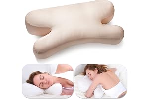 CUZEP Clieey Sid- och magsovare Kudde - Anti-Rynk Åldrande Kudde med Gel-Infuserad Memory Foam för Nacksmärtlindring under sö
