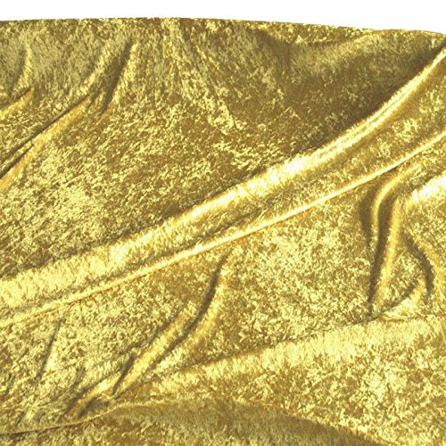 TOLKO® Pannesamt Stoff in gold beige – hochwertige Meterware am Stück - 2
