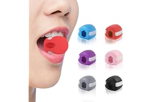 ZAKVOP musculation machoire, 6pcs Exerciseur de la Mâchoire, Visage Bouche Entraîneur, Ciseler et améliorer la mâchoire, avancer machoire, exerciseur bouche, double menton, double chin reducer