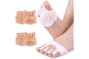 JSHshield Distanziatori per le Dita Dei Piedi Separatore per le Dita, Cuscinetti Metatarsali, Correttore per Alluce Valgo per Uomini Donne, Distanziatori per Dita a Martello Sovrapposti