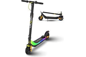 LEXGO L10 Monopattino Elettrico Adulto - Telaio in Acciaio con Indicatori di Direzione Integrati e Schermo Multifunzione - Antifurto NFC e Pneumatici da 8'' - Autonomia 20km e 20 km/h di Velocità