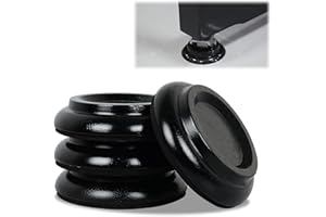 HELWEET Klavieruntersetzer, Möbeluntersetzer, Piano Foot Pads, Bodenschoner, Caster Cups - Rutschfest, Schalldicht, Schützt Böden, Fliesen und Teppiche vor Schäden, 4 Stück