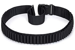 HOUSON Patronengürtel, 50 Loch Klopfer Gürtel Jagd Patronengürtel Verstellbar Patronen-Gurt für Jagd für 5.56, 7.62 Shell