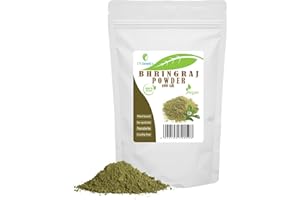 ‎ETC COSMETIC`S BHRINGRAJ (BHRINGARAJ) PULVER - 100% sichtliches Elipta Alba Pulver, Maske gegen Haarausfall, vorzeitiges Ergrauen, reife Haut, verschiedene Hauterkrankungen (100Gr)