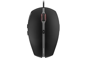 CHERRY GENTIX 4K, mysz przewodowa, precyzyjny czujnik optyczny, 4-poziomowa przełączana rozdzielczość, doskonała ergonomia, 6 przycisków i kółko przewijania, czarny