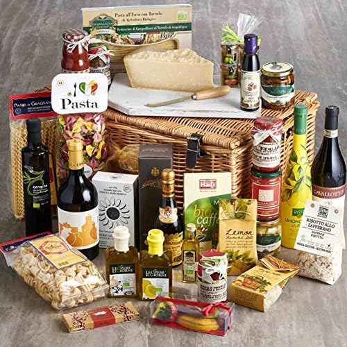 Luxury Hampers - Italian Collection Hamper - Create a Lasting Impression with This Luxury Hamper. It’s Packed with 32 of Our Very Best Products which Your Recipient Will Enjoy and Remember!