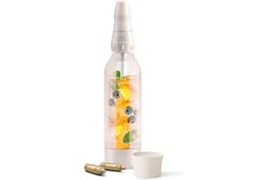 ‎ISI iSi Twist'n Sparkle Virtuoso Wassersprudler 0.95L – Soda Maker für Sprudelwasser, Säfte & Cocktails – Wasser Sprudler & Soda Maker mit rutschfester Silikon Hülle – Alternative Sprudelwasser Maschine