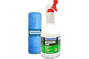 BLUM MANUFAKTUR Bildschirmreiniger 1x 1000 ml + 30x30 cm Mikrofasertuch supersoft 365GSM - Screen Cleaner - Display Reiniger