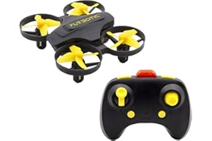 SILVERLIT FLYBOTIC - Drone télécommandé Tech Drone - Infra-rouge – Jaune - 8cm