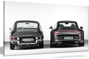 PANTHER PRINT Porsche 911 Impression sur toile Motif évolution 30 x 20 cm