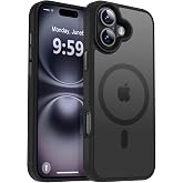 URUCHI G&uuml;&ccedil;l&uuml; Manyetik iPhone 16 Telefon Kılıfı, [Mag-Safe ile Uyumlu] [Askeri D&uuml;zey D&uuml;şme Koruması] [G&uuml;&ccedil;l&uuml; Silikon Kenarlar] 