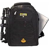 PhototechPhoto Nikon compatible Dslr Backpack Double Strap Laptop Split Probag Backpack