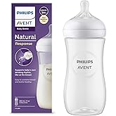 Philips Avent Biber&oacute;n Natural Response: biber&oacute;n de 330 ml sin BPA para beb&eacute;s a partir de 3 meses (modelo SCY906/01)