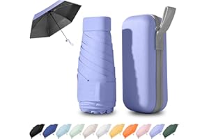 Ancuioyz Umbrella Mini - Portable Compact for Women & Men, Lightweight for Rain or Shine, Travel-Friendly Sun Protection