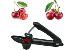 QERICH Cherry Pitter,Multi Cherry Stoner Tool Pit Remover,Olive Picker Fruit Cherries Seed Corer,Portable Multifunctional Professional Quick with Stainless Steel Pitting Device,for Hawthorn Cherrystone Plum