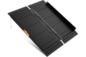 gardhom Aluminum Wheelchair Ramp 3FT, With Non-Slip Surface 362kg Capacity, Folding Portable Ramps for Mobility Scooters for Home Steps, Stairs, Doorways, Curbs, Threshold