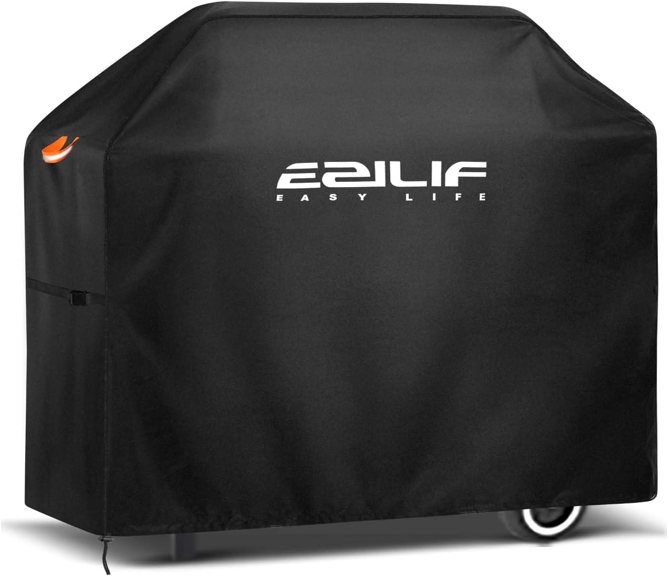 Ezilif Waterproof Barbecue Covers-165x70x125 cm, Oxford Heavy Duty Large BBQ Cover with Reflective Strips, Rip-Proof, UV & Waterproof Outdoor Gas Barbecue Cover for Weber, Brinkmann, Char Broil