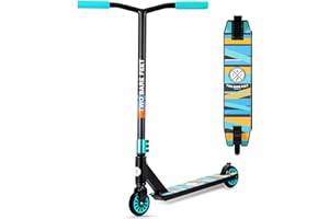Two Bare Feet Stunt Scooter for Kids & Teens – Lightweight Pro Freestyle Scooter with 360° Spin Alloy Deck, ABEC-9 Bearings & High-Grip Wheels for Tricks & Jumps