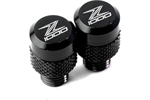 ZeNaha Motorrad M10*1,25 Spiegel Lochstopfen Schrauben Abdeckung Kompatibel mit Kawasaki Z900 RS SE Z650 Z750 Z800 Z1000 SX Z400 Z250 Z300 (Color : Black-Z1000, Size : /)