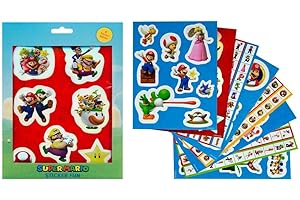 UNDERCOVER Pegatinas de Super Mario Fun 8 hojas