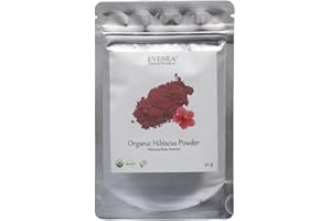 EVENEA Organic Hibiscus Powder for strong, healthy, shiny hair - Premium Quality (50g)