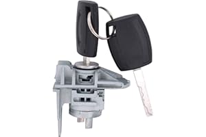HouYeen Cilindro de cerradura de puerta delantera con llaves para Kuga Mk1 Cmax Focus Galaxy Mk2 Mondeo Mk4 Smax 1552849